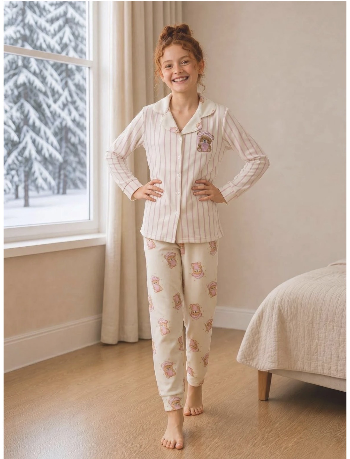 ayıcık pijama takımı